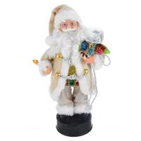 Игрушка СИМА-ЛЕНД Дед Мороз с подарками и свечой серая шубка 2363978