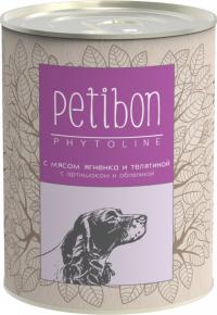 Корм Petibon Phytoline Янёнок Телятина 340g для собак