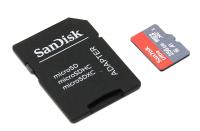 Карта памяти 256Gb - SanDisk Ultra microSDXC A1 Class 10 UHS-I SDSQUAR-256G-GN6MA с переходником под SD