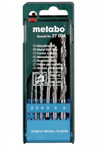 Сверло Metabo HSS-G по металлу 2-8mm 6шт 627094000