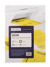 Бумага OfficeSpace Neon A4 80g/m2 50 листов Yellow 245193