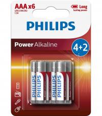 Батарейка AAA Philips LR03P6BP/10 (6 штук)