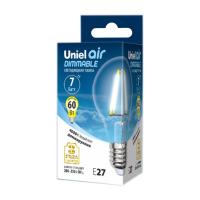 Лампочка Uniel Air A LED-A60-7W/NW/E27/CL/DIM GLA01TR 4000K White