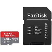 Карта памяти 400Gb - SanDisk Ultra microSDXC A1 UHS Class 10 SDSQUAR-400G-GN6MA с переходником под SD