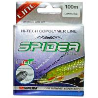 Леска Siweida SWD Spider Pike 100m 0.22mm 5.75kg Green 5252222