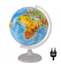 Глобус Глобусный мир Физический рельефный 250mm с подсветкой 10179