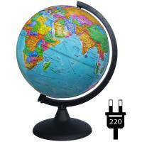 Глобус Глобусный мир Политический рельефный 250mm с подсветкой 10180