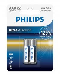 Батарейка AAA Philips LR03E2B/10 Ultra ( 2штуки )
