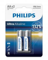 Батарейка AA Philips LR6E2B/10 Ultra (2 штуки)