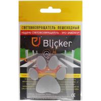 Светоотражатель Blicker Лапка 60x60mm Термонаклейка Silver т019