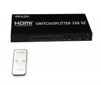Сплиттер Orient HDMI 4K Switch Splitter 2x8 HSP0208H
