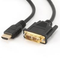 Аксессуар Gembird Cablexpert HDMI-DVI 19M/19M 4.5m Single Link Black CC-HDMI-DVI-15