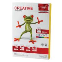 Бумага Kris Creative color A4 80g/m2 100 листов Intensive Yellow 110505