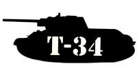 Наклейка на авто Mashinokom Т-34 9.5х23см VRC 913