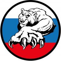 Наклейка на авто Mashinokom РУС Триколор медведь VRC 250-10