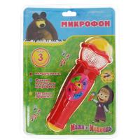 Детский музыкальный инструмент Играем вместе Микрофон Маша и Медведь A848-H05031-R2