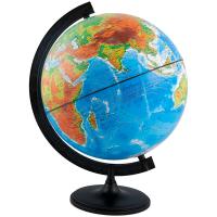 Глобус Глобусный мир Физико-политический рельефный 250mm с подсветкой 10182