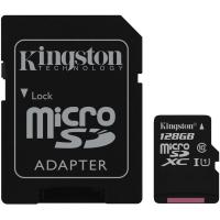 Карта памяти 128Gb - Kingston Micro Secure Digital HC Class10 UHS-I SDCS/128GB