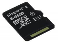 Карта памяти 64Gb - Kingston MicroSDHC Class 10 UHS-I U1 Canvas Select SDCS/64GBSP