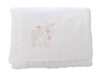 Krestilnoe Кружевное полотенце с капюшоном Анна КПЛ-М02-ОД