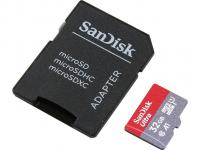 Карта памяти 32Gb - SanDisk Ultra Micro Secure Digital HC Class 10 с переходником под SD SDSQUAR-032G-GN6IA