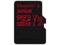 Карта памяти 32Gb - Kingston MicroSDHC U3 UHS-I V30 A1 Canvas React SDCR/32GBSP