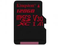 Карта памяти 128Gb - Kingston MicroSDXC U3 UHS-I V30 A1 Canvas React SDCR/128GBSP