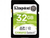 Карта памяти 32GB - Kingston SDHC Canvas Select 80R CL10 UHS-I SDS/32GB