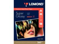 Фотобумага Lomond A3 260g/m2 Super Glossy Bright односторонняя 20 листов 1103130
