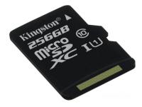 Карта памяти 256Gb - Kingston MicroSDXC Class 10 UHS-I U1 Canvas Select SDCS/256GBSP