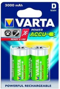 Аккумулятор D - Varta 3000mAh Power Accu (2 штуки) 56720