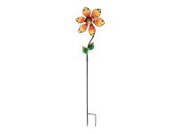 Штекер-флюгер садовый Gardman Glass Flower 92cm Orange 07937