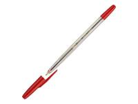 Ручка шариковая Attache Corvet Transparent-Red 447475