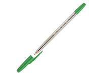 Ручка шариковая Attache Corvet Transparent-Green 447476