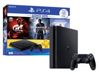 Игровая приставка Sony PlayStation 4 500Gb Slim CUH-2108A + Horizon Zero Dawn + Gran Tourismo + Uncharted 4 + PS Plus 3 месяца