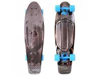 Скейт Y-SCOO Big Fishskateboard Metallic 27 Blue-Black