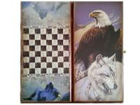 Игра Карты М Нарды-шашки Орел и Волк 7040/21