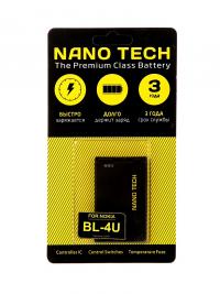 Аккумулятор Nano Tech (Аналог BL-4U) 1000mAh для Nokia 3120/Arte/E66/5530