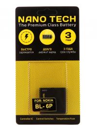 Аккумулятор Nano Tech (Аналог BL-6P) 830 mAh для Nokia 6500c/7900