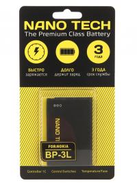 Аккумулятор Nano Tech (Аналог BP-3L) 1300 mAh для Nokia 603/710/303/610/510