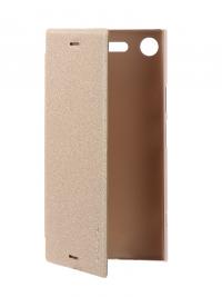 Аксессуар Чехол Nillkin для Sony Xperia XZ1 Sparkle Leather Case Gold