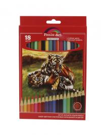Цветные карандаши Феникс+ Fenix-Art 18шт 40038