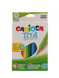 Карандаши цветные Carioca Tita 18 цветов 42827 / 262578