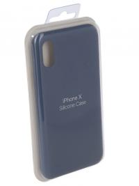 Аксессуар Чехол Innovation для APPLE iPhone X Silicone Case Blue 10630