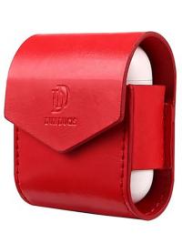 Аксессуар Чехол Dux Ducis Leather для APPLE Airpods Premium Red
