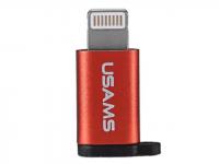 Аксессуар USAMS US-SJ152 Lightning - Micro USB F Red