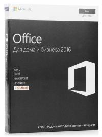 Программное обеспечение Microsoft Office 2016 H&B Mac RUS 1PK W6F-00820