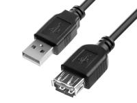 Аксессуар Greenconnect Premium USB 2.0 AM-AF Black GCR-UEC3M-AAS-0.75m