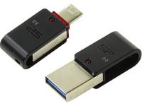 USB Flash Drive 32Gb - Silicon Power Mobile X31 USB3.0 / USB micro-B OTG Black SP032GBUF3X31V1K