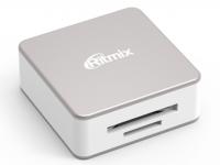 Карт-ридер Ritmix CR-2051 SD/microSD/MS/Memory Stick Micro Silver-White